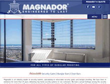 Tablet Screenshot of magnador.co.za